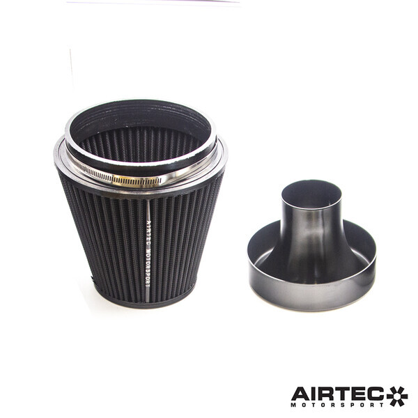 AIRTEC MOTORSPORT GROUP A CONE FILTER WITH ALLOY TRUMPET PRO-SERIES BLACK, AIRTEC COTTON FILTER,