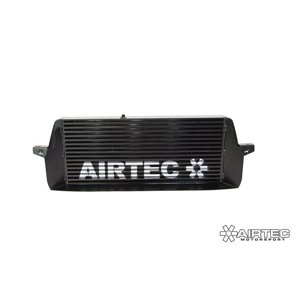 AIRTEC MOTORSPORT STAGE 2 INTERCOOLER UPGRADE WHITE AIRTEC LOGO , PRO-SERIES BLACK
