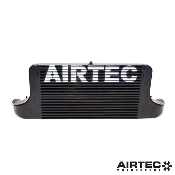 AIRTEC STAGE 3 INTERCOOLER UPGRADE WHITE AIRTEC LOGO , PRO-SERIES BLACK