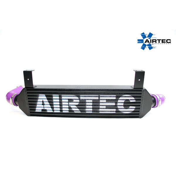 AIRTEC MOTORSPORT INTERCOOLER UPGRADE GLOSS BLACK, WHITE AIRTEC LOGO , PRO-SERIES BLACK
