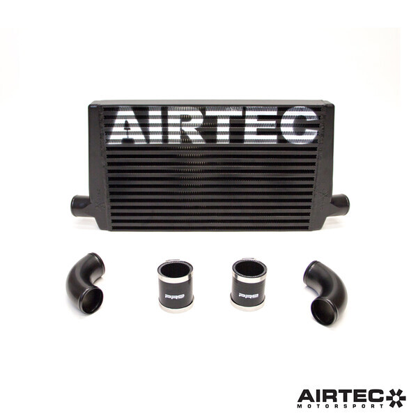 AIRTEC MOTORSPORT STAGE 2 INTERCOOLER GLOSS BLACK, WHITE AIRTEC LOGO
