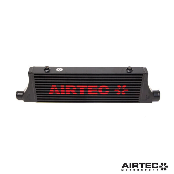 AIRTEC MOTORSPORT INTERCOOLER UPGRADE (AUTOMATIC GEARBOX) – RACE RED, WHITE AIRTEC LOGO , PRO-SERIES BLACK