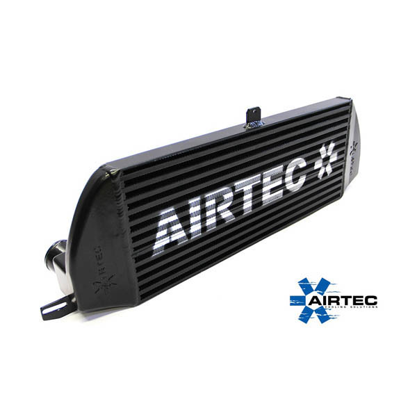 AIRTEC MOTORSPORT STAGE 2 INTERCOOLER UPGRADE WHITE AIRTEC LOGO , PRO-SERIES BLACK