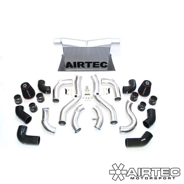 AIRTEC MOTORSPORT ULTIMATE SERIES INTERCOOLER R – PRO-SERIES BLACK, WHITE AIRTEC LOGO
