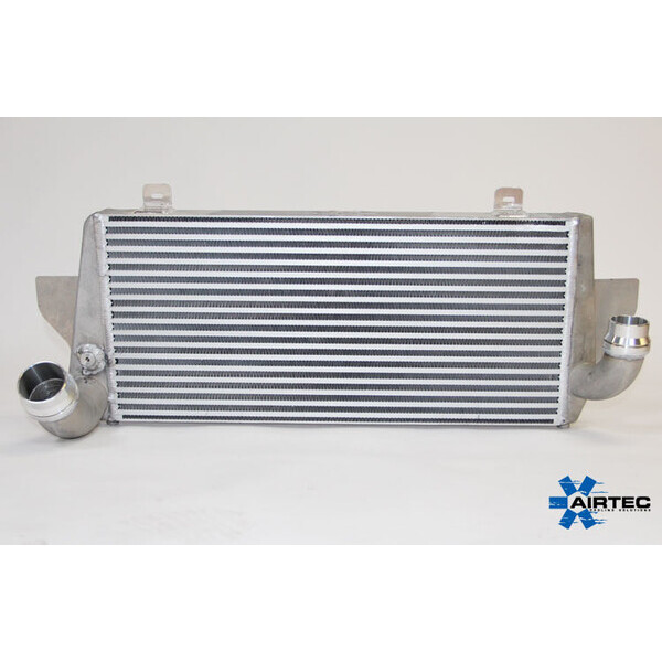 AIRTEC MOTORSPORT STAGE 1 60MM CORE INTERCOOLER UPGRADE WITH AIR-RAM SCOOP WHITE AIRTEC LOGO , PRO-SERIES BLACK