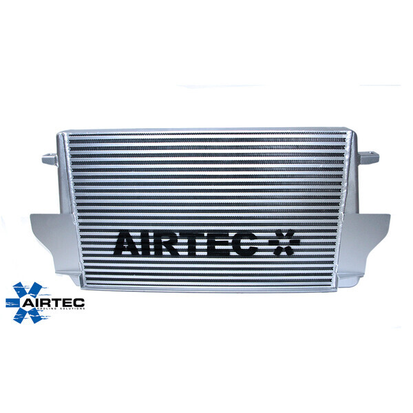 AIRTEC MOTORSPORT STAGE 2 INTERCOOLER UPGRADE PRO-SERIES BLACK, WHITE AIRTEC LOGO