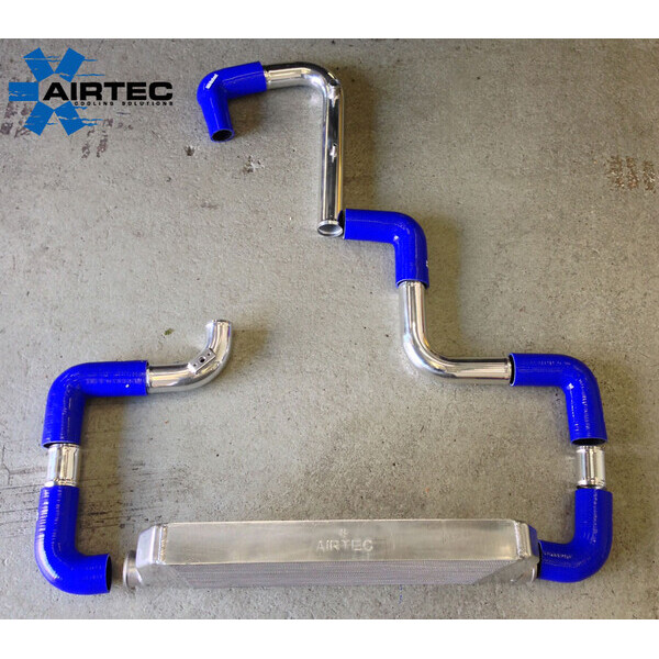 AIRTEC MOTORSPORT INTERCOOLER UPGRADE RACE RED, WHITE AIRTEC LOGO , PRO-SERIES BLACK