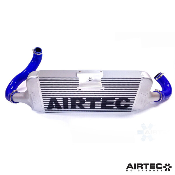 AIRTEC MOTORSPORT INTERCOOLER UPGRADE GLOSS BLACK, WHITE AIRTEC LOGO , PRO-SERIES BLACK