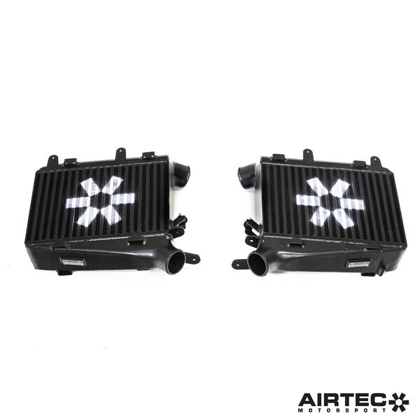 AIRTEC MOTORSPORT SIDE INTERCOOLERS (PAIR) – WHITE AIRTEC LOGO