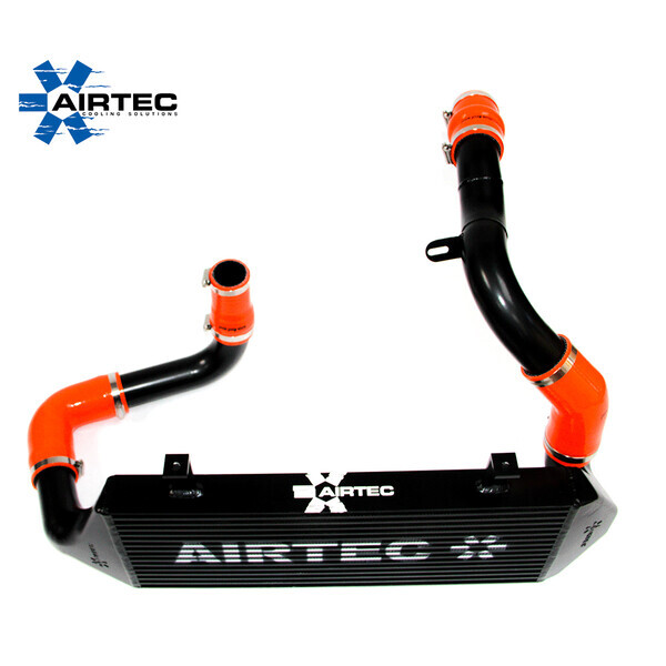AIRTEC MOTORSPORT STAGE 2 60MM CORE INTERCOOLER UPGRADE RACE RED, WHITE AIRTEC LOGO , PRO-SERIES BLACK