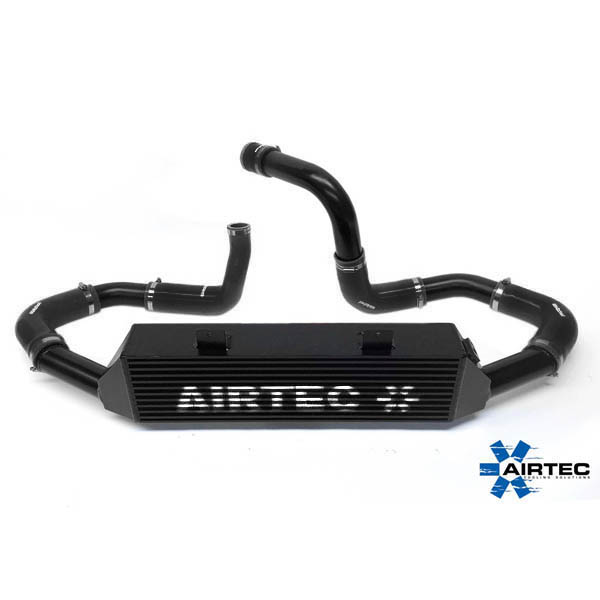 AIRTEC MOTORSPORT INTERCOOLER UPGRADE RACE RED, WHITE AIRTEC LOGO , PRO SERIES BLACK