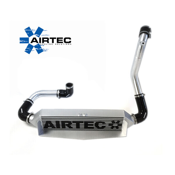 AIRTEC MOTORSPORT INTERCOOLER UPGRADE RACE RED, WHITE AIRTEC LOGO , PRO-SERIES BLACK