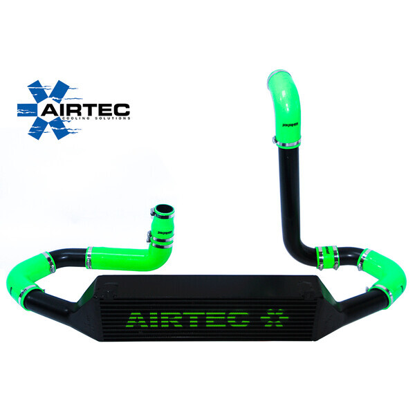AIRTEC MOTORSPORT STAGE 2 INTERCOOLER UPGRADE 2007 ONWARDS – RACE RED, WHITE AIRTEC LOGO, PRO-SERIES BLACK