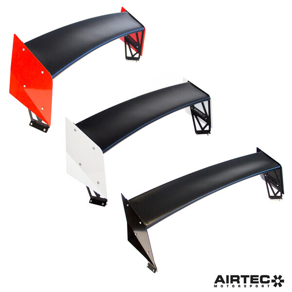 AIRTEC MOTORSPORT REAR WING SATIN BLACK PAINT, BLACK ENDPLATES
