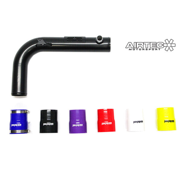 AIRTEC MOTORSPORT TOP INDUCTION PIPE VIVID PINK, PRO-SERIES BLACK