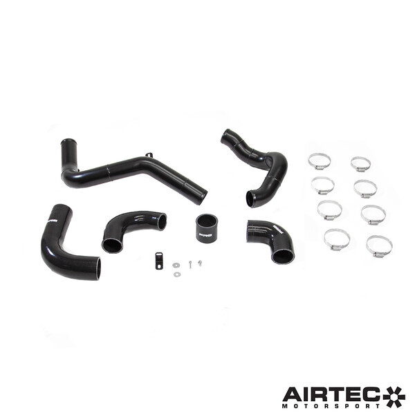 AIRTEC MOTORSPORT 2.5-INCH BIG BOOST PIPE KIT GLOSS BLACK