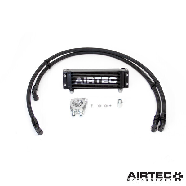AIRTEC MOTORSPORT OIL COOLER KIT WHITE AIRTEC LOGO