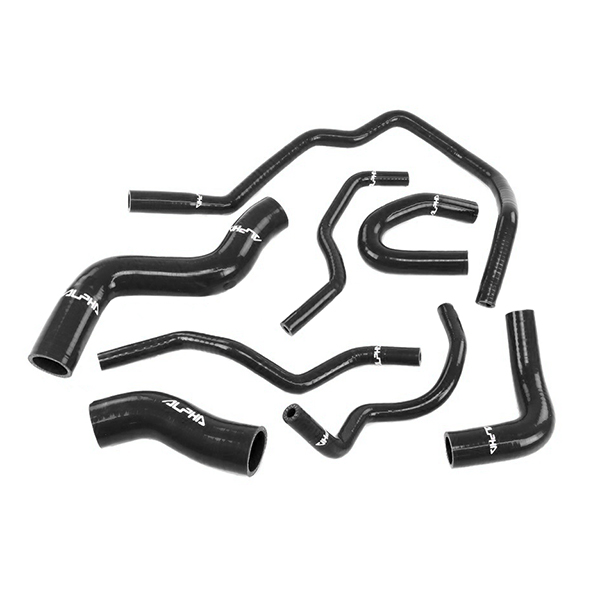 2.0 TFSI EA113 ALPHA COMPETITION SILICONE COOLANT HOSE KIT – BLACK