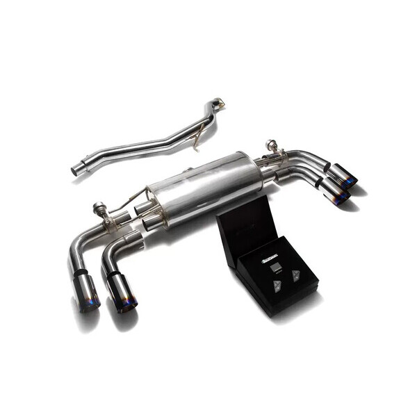 AUDI TT/TTS 8J TFSI 4WD COUPE ARMYTRIX EXHAUST SYSTEM W/QUAD BLUE