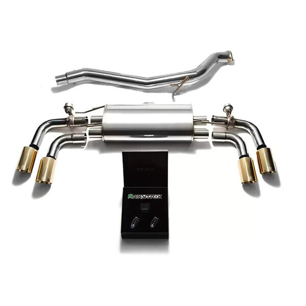 AUDI TT/TTS 8J TFSI 4WD COUPE ARMYTRIX EXHAUST SYSTEM W/QUAD GOLD