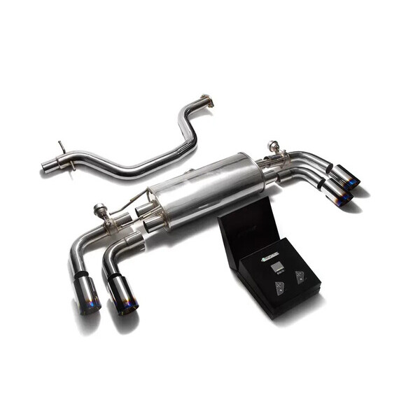 TT 8J TFSI 2WD COUPÉ ARMYTRIX EXHAUST SYSTEM W/QUAD BLUE