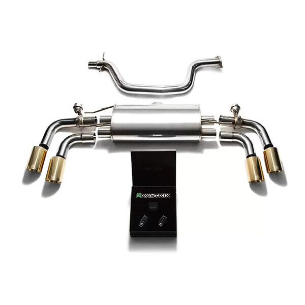 TT 8J TFSI 2WD COUPÉ ARMYTRIX EXHAUST SYSTEM W/QUAD GOLD
