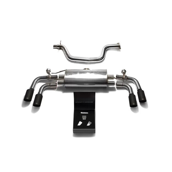 TT 8J TFSI 2WD COUPÉ ARMYTRIX EXHAUST SYSTEM W/QUAD BLACK