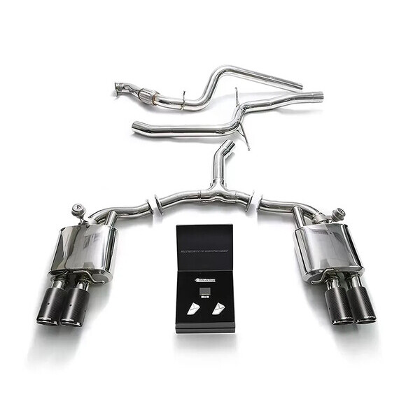 A5 B9 2.0T SPORTBACK 2WD NON-OPF ARMYTRIX EXHAUST SYSTEM W/QUAD CARBON