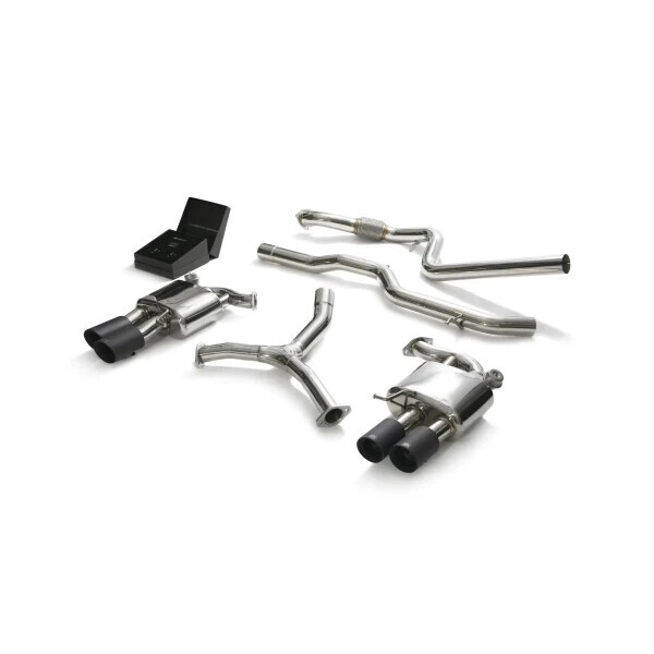 A5 B9 2.0T SPORTBACK 2WD NON-OPF ARMYTRIX EXHAUST SYSTEM W/QUAD BLACK