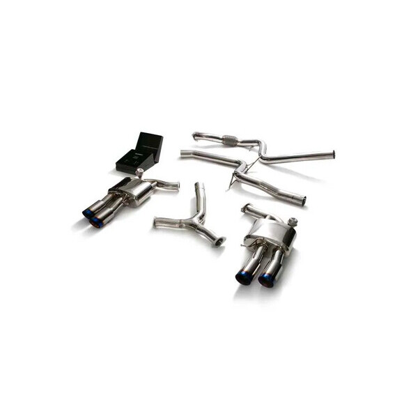 A5 B9 2.0T COUPÉ 2WD NON-OPF ARMYTRIX EXHAUST SYSTEM W/QUAD TRUE TITANIUM