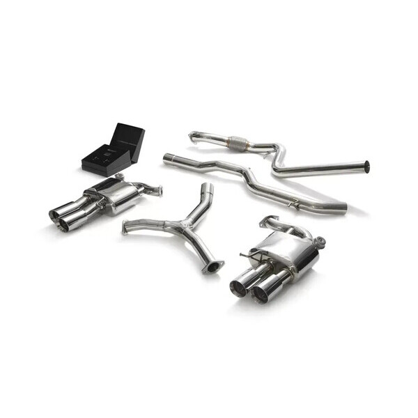 A5 B9 2.0T COUPÉ 4WD NON-OPF ARMYTRIX EXHAUST SYSTEM W/ QUAD CHROME