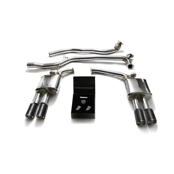 A5 B8 1.8T/2.0T 4WD COUPÉ/CABRIO ARMYTRIX EXHAUST SYSTEM W/QUAD CARBON