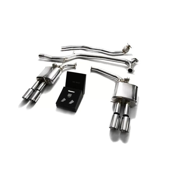 A5 B8 1.8T/2.0T 4WD COUPÉ/CABRIO ARMYTRIX EXHAUST SYSTEM W/ QUAD CHROME