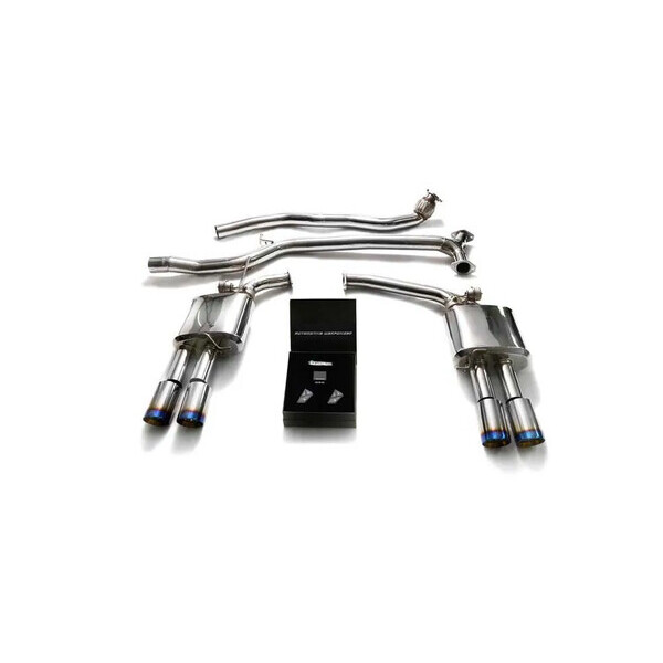 A5 B8 1.8T/2.0T 4WD COUPÉ/CABRIO ARMYTRIX EXHAUST SYSTEM W/QUAD TRUE TITANIUM