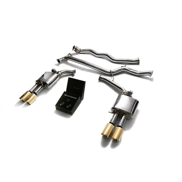A4/A5 B8 1.8T/2.0T 4WD SEDAN/AVANT/SPORTBACK ARMYTRIX EXHAUST SYSTEM W/QUAD GOLD