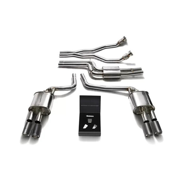 A5 / S5 B8 3.0TFSI / 4.2L ARMYTRIX EXHAUST SYSTEM W/QUAD BLACK