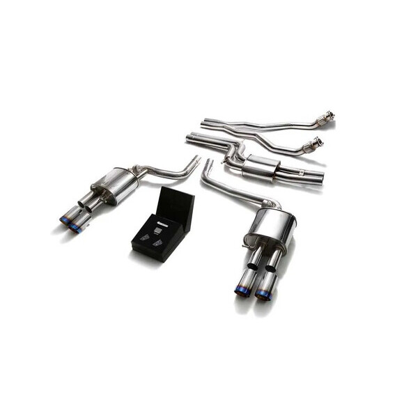 A5 / S5 B8 3.0TFSI / 4.2L ARMYTRIX EXHAUST SYSTEM W/QUAD TRUE TITANIUM