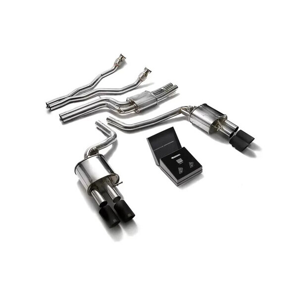A4/AS4/S5 B8 3.0TFSI ARMYTRIX EXHAUST SYSTEM W/QUAD BLACK