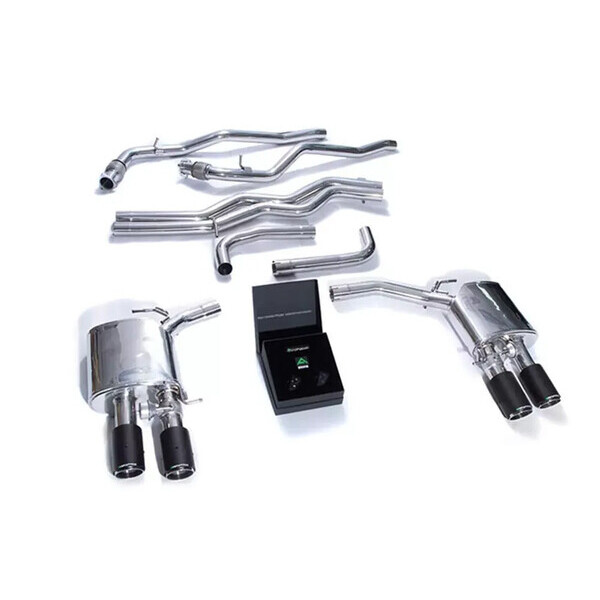 A6/A7 C8 55TFSI NON-OPF ARMYTRIX EXHAUST SYSTEM W/QUAD CARBON