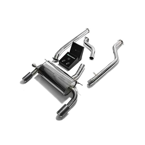 320I/330I/420I/430I F3X 15-18 B48 ARMYTRIX EXHAUST SYSTEM W/DUAL CARBON FIBER