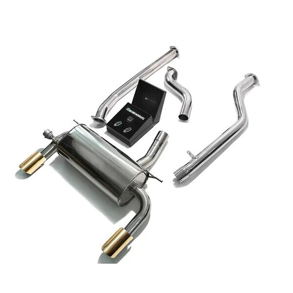 320I/330I/420I/430I F3X 15-18 B48 ARMYTRIX EXHAUST SYSTEM W/DUAL GOLD