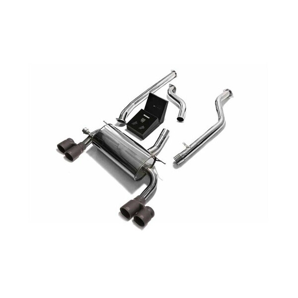 320I/330I/420I/430I F3X 15-18 B48 ARMYTRIX EXHAUST SYSTEM W/QUAD MATTE BLACK