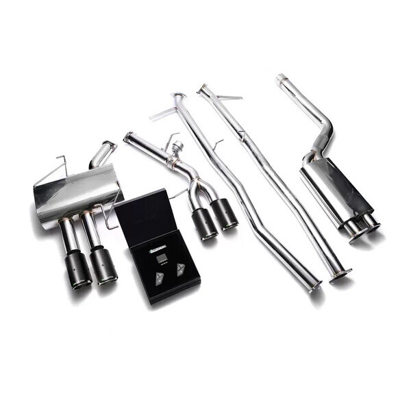 520I / 528I F10 11-16 N20 SEDAN ARMYTRIX EXHAUST SYSTEM W/QUAD CARBON FIBER