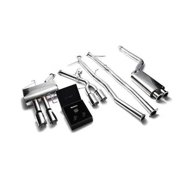 520I / 528I F10 11-16 N20 SEDAN ARMYTRIX EXHAUST SYSTEM W/ QUAD CHROME