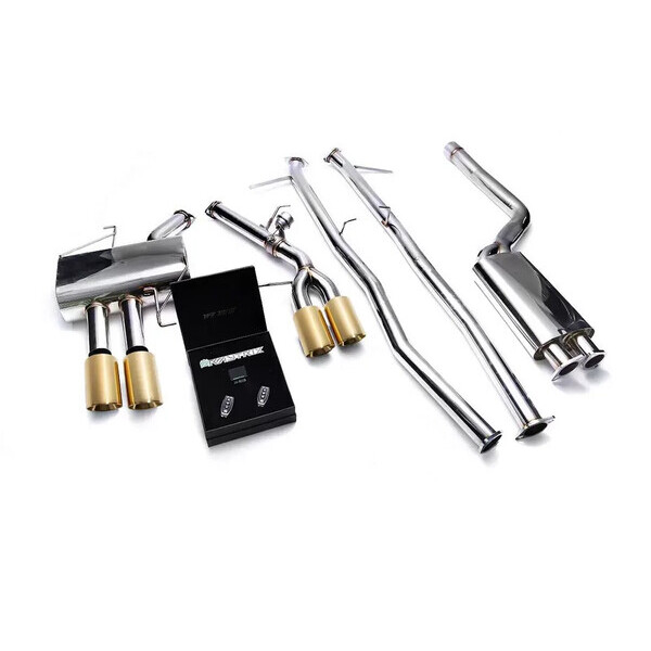 520I / 528I F10 11-16 N20 SEDAN ARMYTRIX EXHAUST SYSTEM W/QUAD GOLD