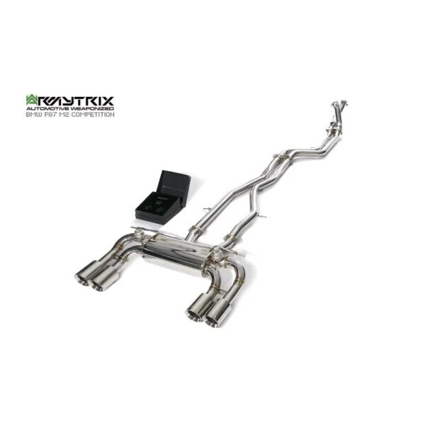 M2C F87 ARMYTRIX EXHAUST SYSTEM W/QUAD GOLD