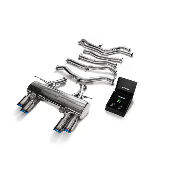 M3 F80 / M4 F8X ARMYTRIX EXHAUST SYSTEM W/QUAD BLUE COATED