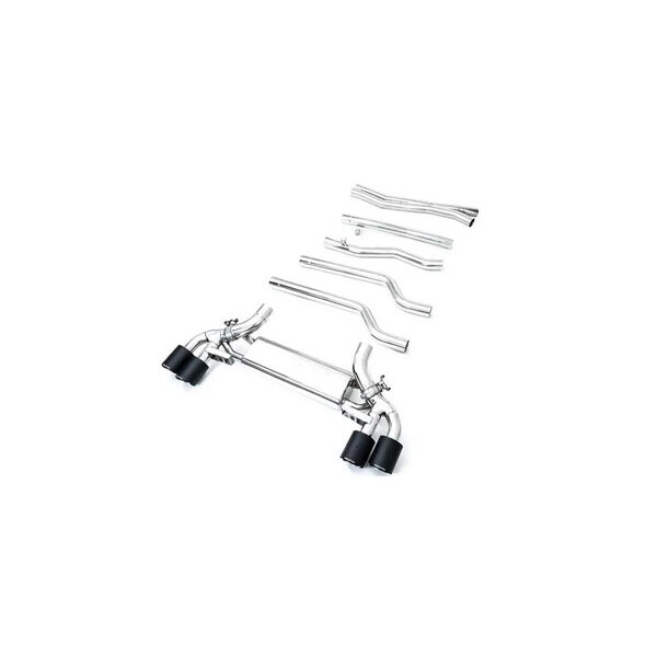 M8 F9X GRAN COUPÉ NON-OPF ARMYTRIX EXHAUST SYSTEM W/QUAD CARBON FIBER