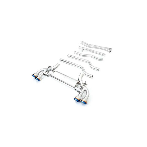 M8 F9X GRAN COUPÉ NON-OPF ARMYTRIX EXHAUST SYSTEM W/QUAD BLUE COATED
