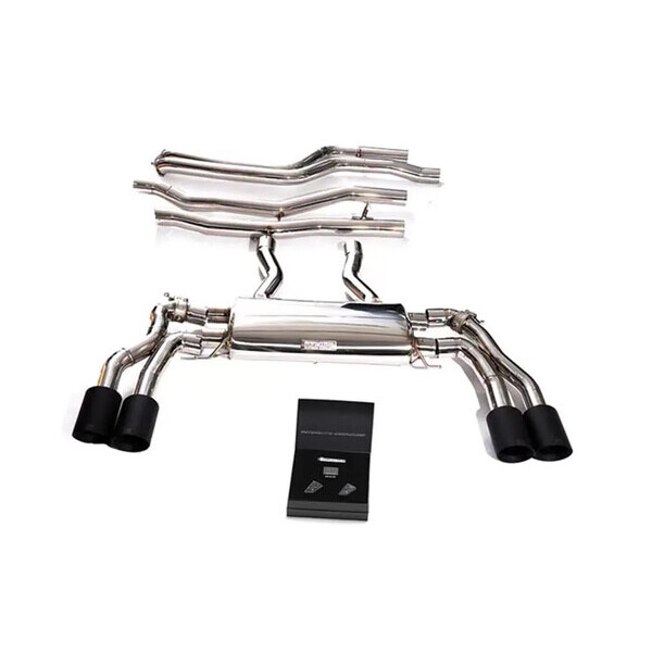 X3M / X4M F9X S58 NON-OPF ARMYTRIX EXHAUST SYSTEM W/QUAD MATTE BLACK